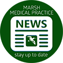 Marsh Medical Practice News. Article selection below, article to the right.